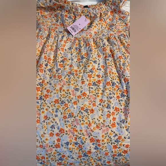 Wild Fable Peach Floral Mini Dress - Picture 4 of 5